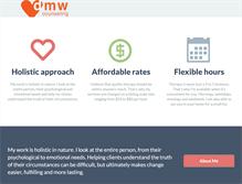 Tablet Screenshot of dmwcounseling.com